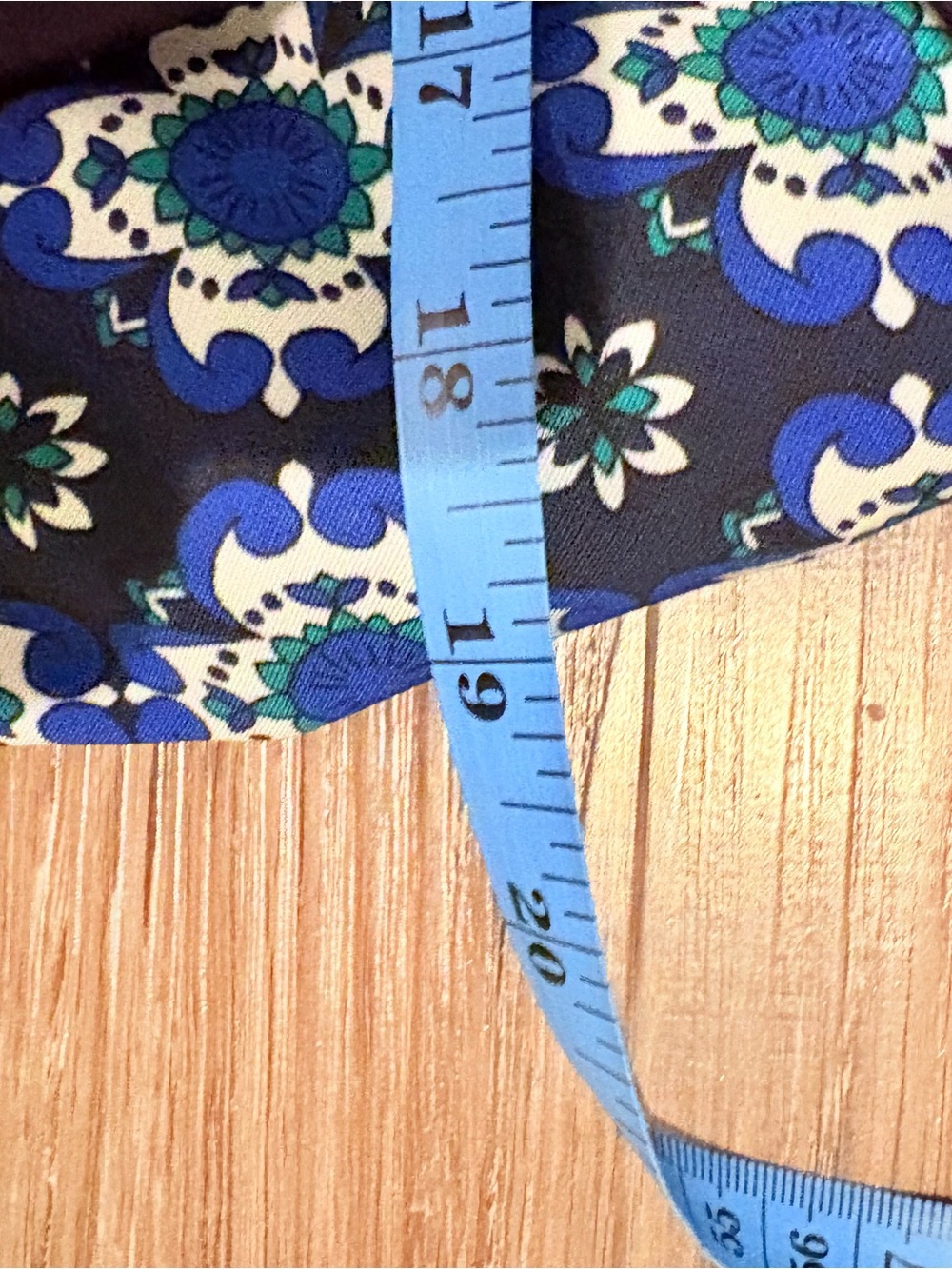 Timmy Hilfiger Blue Patterned Long Sleeve Shirt Dress with Belt, size 6 - Picture 7 of 11